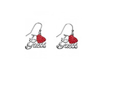 GUESS Boucles D'Oreilles UBE81072 Argenté/Rouge