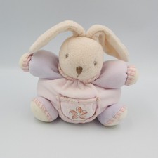 Doudou lapin rose mauve fleur KALOO - 21119