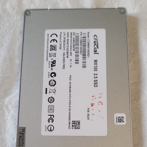 Crucial mx100 ssd - interne, 256