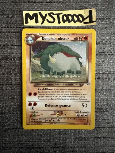 Carte pokemon donphan obscur - pokemon,