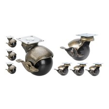 Lot de 4 roulettes pivotantes