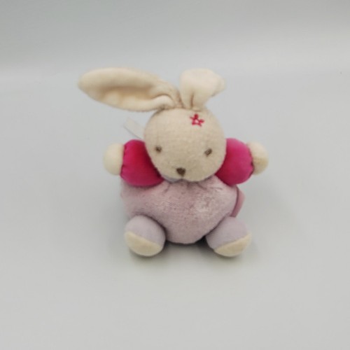 Mini doudou lapin mauve - mini,
