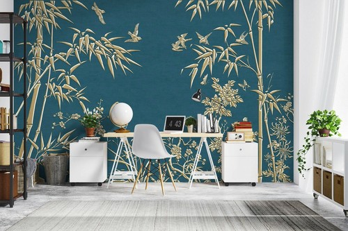 Feuilles bambou m263 - de, 3d