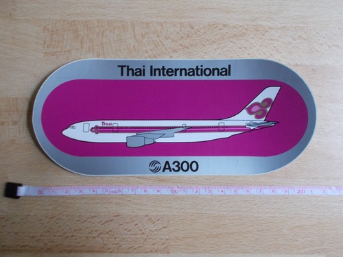 Autocollant airbus a300 thai - -,