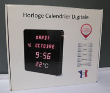 Horloge calendrier température digitale
