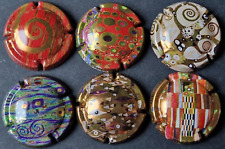 Lot 6 CAPSULES générique série ART SYMBOLISME n° 6- PLAQUE DE MUSELET CHAMPAGNE