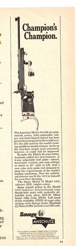1968 print savage anschutz - ad,