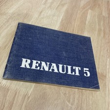 Renault 5 R5 manuel propriétaire conduite entretien édition 1984