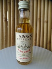 mignonnette LANGS SUPREME Scotch Whisky Scotland bouteille en verre 5cl