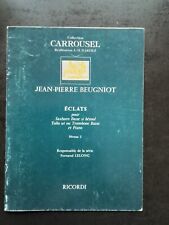 PARTITION - J.-P. BEUGNOT - Eclats tuba en ut saxhorn basse sib trombone basse