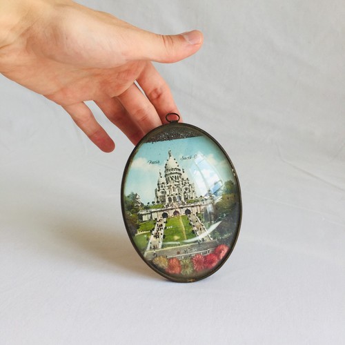 Petit cadre verre bombé