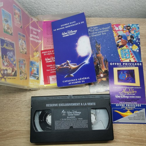 Aladdin cassette vhs - -,
