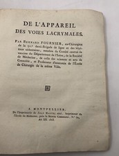 De l'appareil des Voies lacrymales. 1803