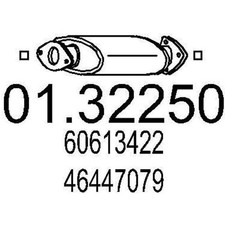 MTS Silencieux avant 01.32250