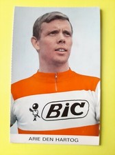 CYCLISME carte cycliste ADRIE DEN HARTOG équipe BIC 1967
