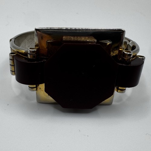 Bracelet ancien métal et - ,
