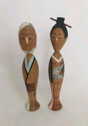 Kokeshi paire poupées - kokeshi,