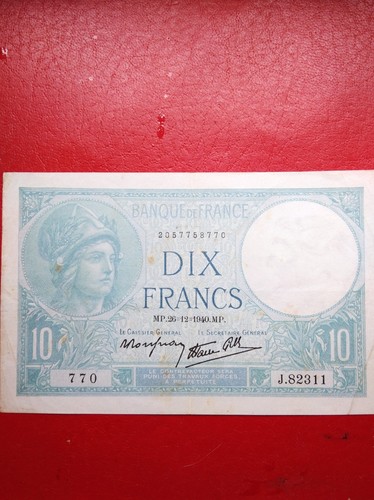 Billet francs minerve - billet, 10