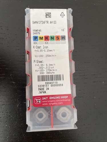 10x tungaloy swmw13t3aftr - 10x,