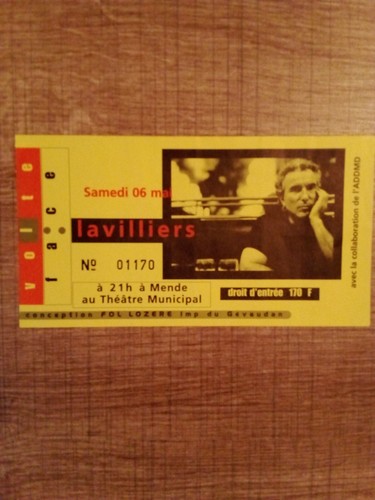 Billet concert bernard - billet, de