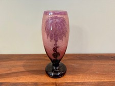 Le Verre Français : Ancien vase Art Déco. Dahlias. Charles Schneider