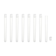 Porte-Aiguilles plastique 5.7" long 8 pcs tube blanc mat