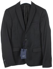 ZAPA Blazer Homme UK 36 100% Laine Noir Doublé Formelle