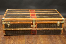 Malle cabine Goyard au chevron