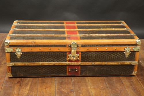 Malle cabine goyard chevron - malle,