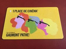 TELECARTE CARTE CINEMA GAUMONT, GAUMONT PATHÉ, PATHÉ.