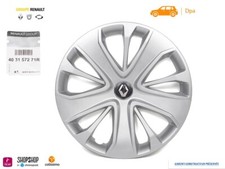 1 Enjoliveur Renault Clio Megane Zoe 15" pouces 403157271R d'origine