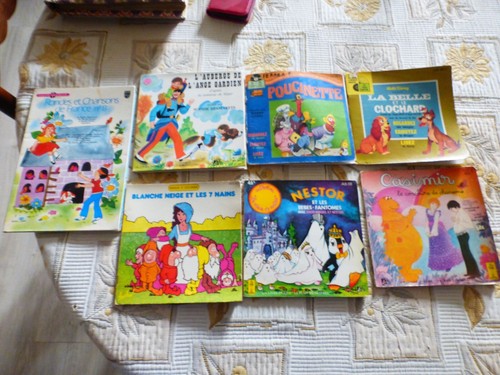 Lot vinyls livre - livre-disque, 45t