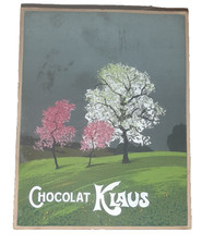 carton Chocolat KLAUS 1900 epicerie peint a la gaouche