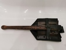 Pelle Militaire Allemande WW2 avec Porte Pelle Cuir Outil des Tranchées Stahl 