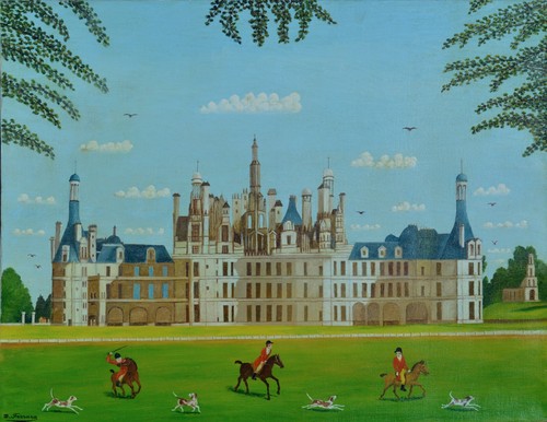 Tableau ancien naif - ancien, daniel