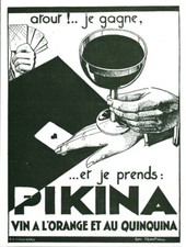 Publicité ancienne Pikina vin à l'orange 1935 issue de magazine