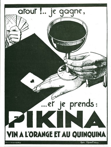 Publicité ancienne pikina - publicité,