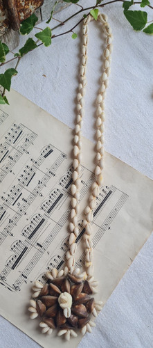 Ancien collier coquillage - ancien,