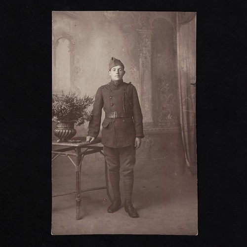Cpa carte photo soldat - photo, –