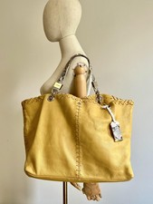 Sac tote Jimmy Choo en cuir couleur moutarde
