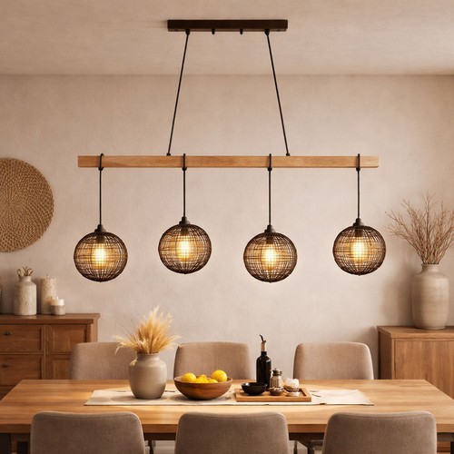 Globo lampe suspendue bois - globo,