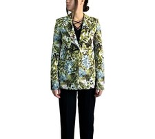 Veste blazer femme Pinko polyester mélangé motif floral multicolore taille 44
