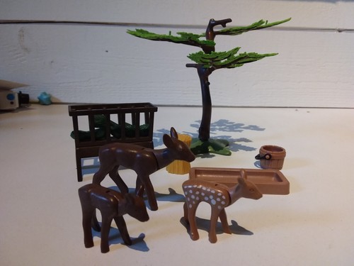 Playmobil lot biche chevreuil - playmobil, biche/chevreuil