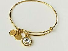 BRACELET CHARM signé ALEX and ANI  Cristal Swarovski NEUF Doré