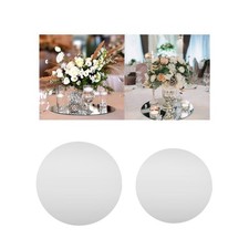 Plateau miroir argenté