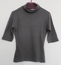 Pull gris a col roule. Manches 3/4. Ici et maintenant. Taille 38