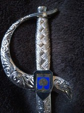 Coupe papier métal, épée