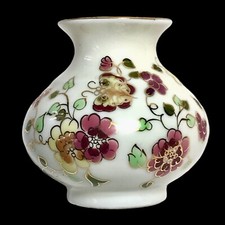 Vase pot Zsolnay Pécs Hongrie Décor Fleurs Papillon  Vase Zsolnay Hungary