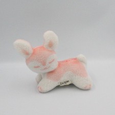 Doudou Peluche lapin blanc rose BOULGOM  - 25307