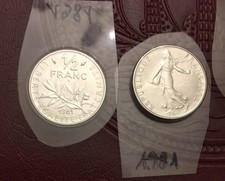 FDC : 1/2 Franc semeuse 1981 neuve/scellée de coffret